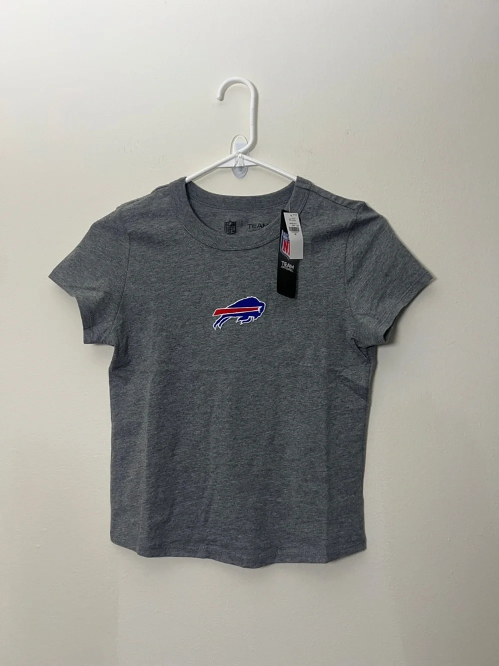 NFL Gray Buffalo Bills Crewneck Tee - Picture 1 of 4